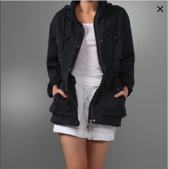 Vince Navy Coastal Zip Up Utility Jacket Size M - Picture 4 of 16